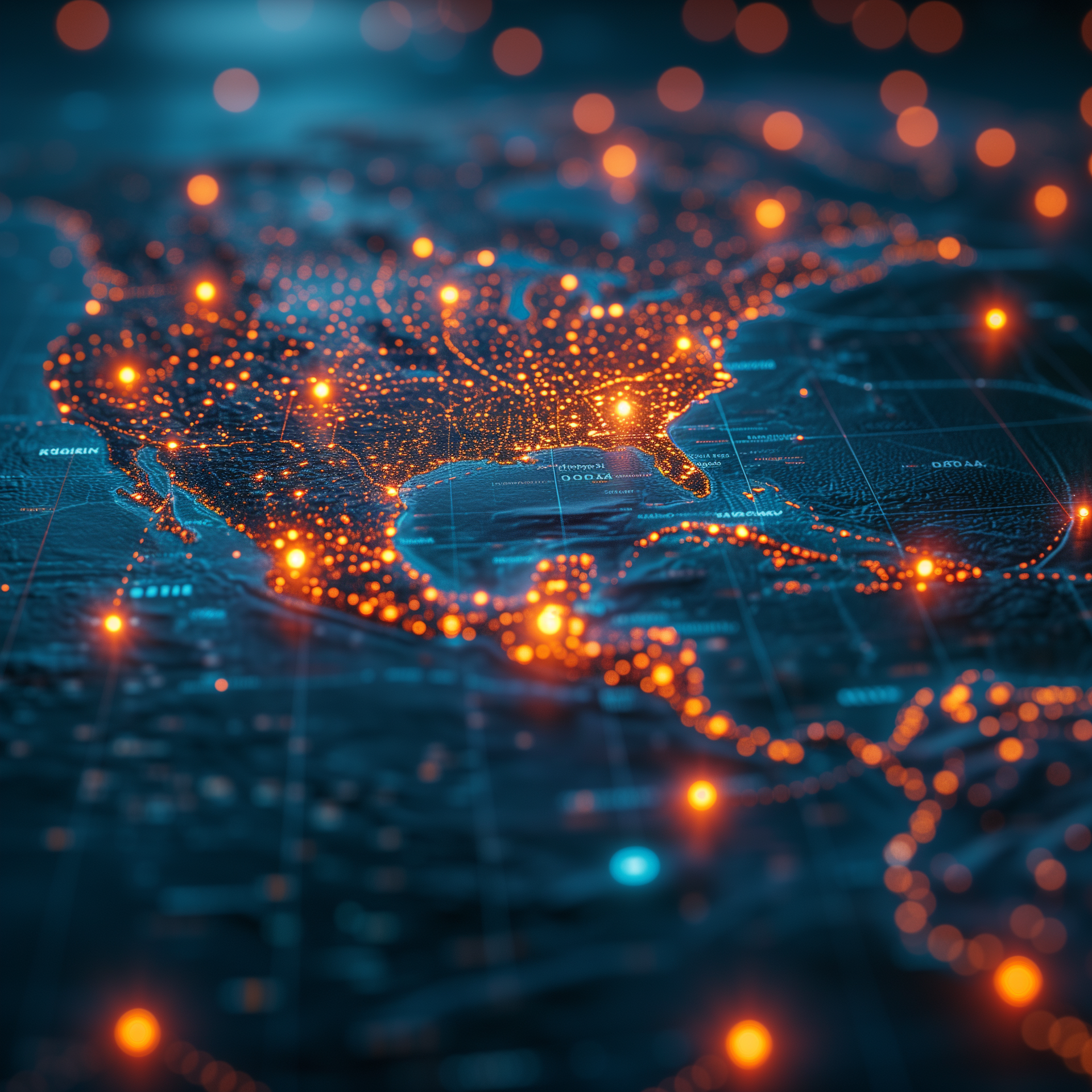 National network coverage map