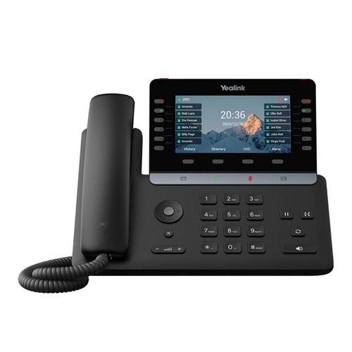 Yealink T85W executive desk phone with adjustable color screen